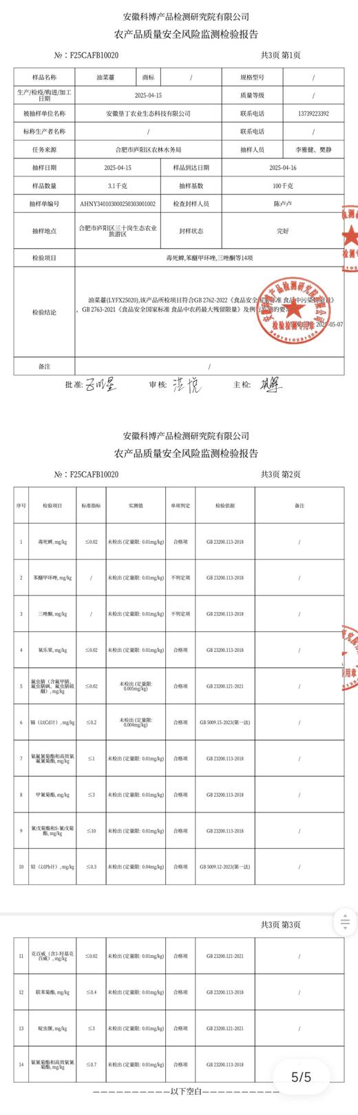 有机认证证书/检测报告集合｜菜友须知｜有机蔬菜常见售后问题 商品图2