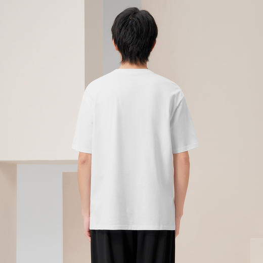 gxg.jeans男装2024年夏季热卖双色简约刺绣设计圆领短袖T恤J24D442043 商品图2