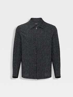 callisto璀璨黑进口棉麻混纺外套