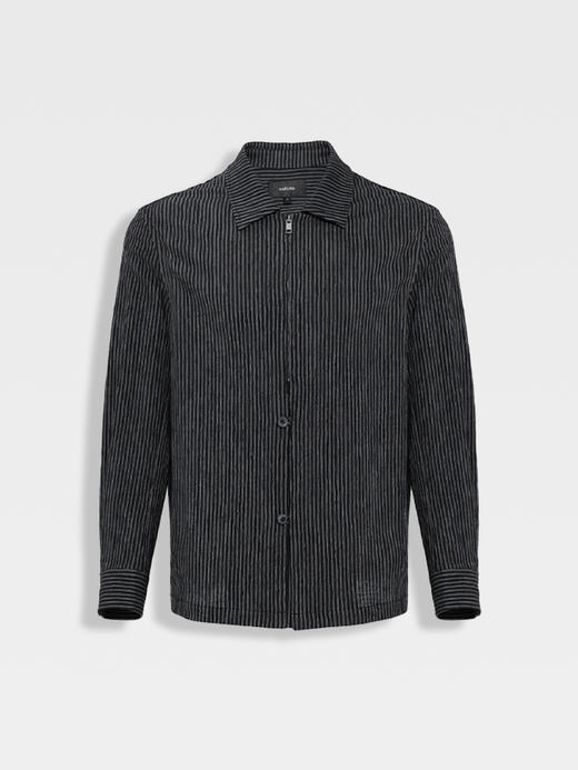 callisto璀璨黑进口棉麻混纺外套 商品图0