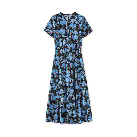 「高货wl」全新升级【铂金会员293/天猫389/差价96】(03940)洛诗琳气质印花连衣裙2025夏季新款收腰显瘦度假风长裙女 商品图4