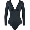 sisia连体泳衣女款性感纯欲V领露背游泳衣长袖防晒显瘦泡温泉泳装SWA24-01A 商品缩略图10