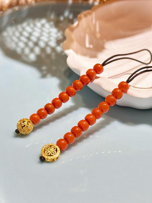 天语龙吟原创手工佛珠念珠计数珠计数器翡翠玛瑙水晶青金石蜜蜡DIY计数器佛珠装饰 商品图6