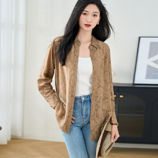 【简约天丝衬衫】百搭知性纯色衬衫长袖衬衣薄款1150 商品图3