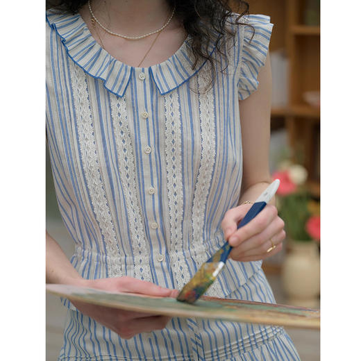 裁缝学苑AS508小飞袖衬衫纸样女装短款上衣小衫服装打板版型图纸 商品图1