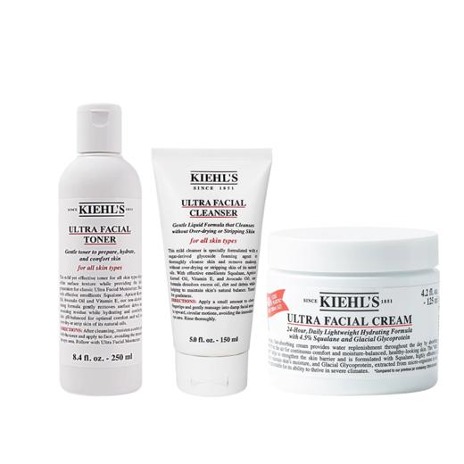 科颜氏（Kiehl's）高保湿三件套装面霜125+洁面乳150+爽肤水250m面部护肤组合 高保湿三件套礼盒生日礼物送女友（CDF） 商品图4