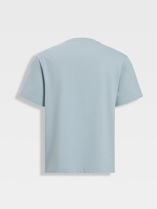 callisto浅绿优质棉混纺基础圆领短T 商品图1