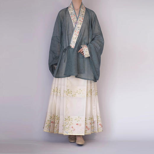 裁缝学苑AS507明制琵琶袖交领汉服纸样女装上衣版型图纸样板 商品图3