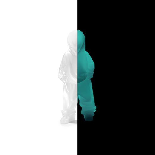 黄玉龙《我不是玩具-向上》白色夜光雕塑 商品图0