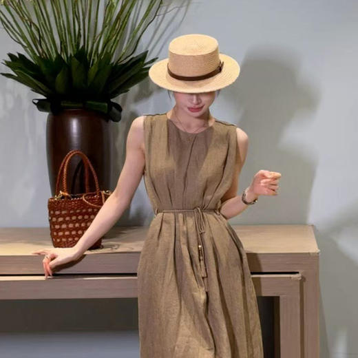 【预售7天】良木礼亚麻连衣裙（5051） 商品图0