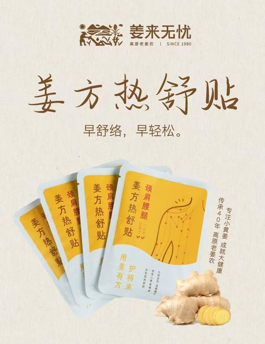 姜来无忧-姜方热舒贴  1盒6贴  厂家直发 商品图0
