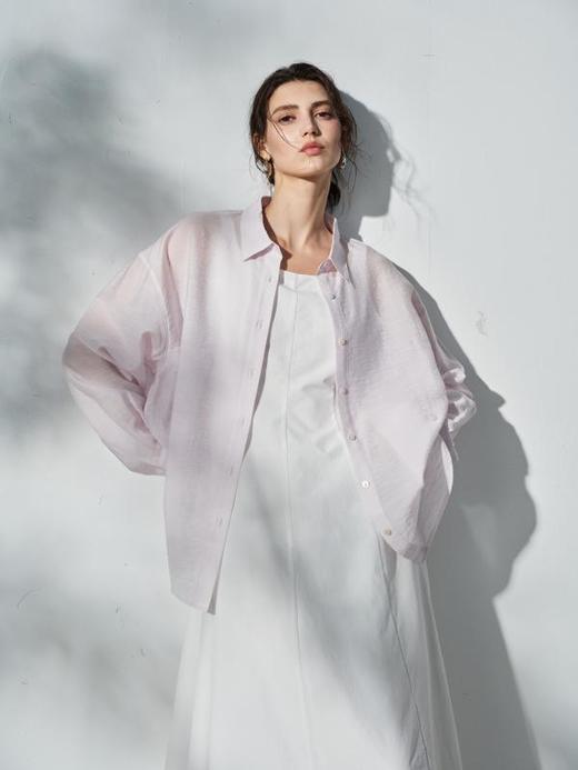 363604013-初棉醋酸天丝肌理感微透宽松衬衫 商品图0