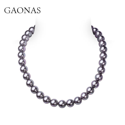 GAONAS  紫韵天成 经典12mm紫色珠项链11462XPR 商品图0