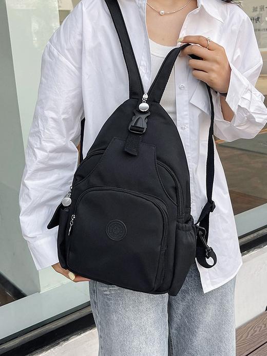 双肩背包 简约新款时尚双肩包 女原宿休闲潮流学生书包 大容量背包 商品图3