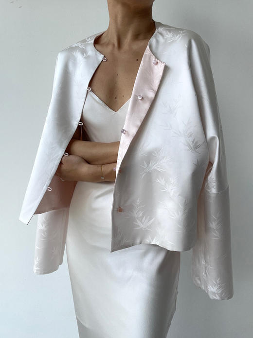 丝所｜24W033 新中式双面穿外套［ 粉A / 绿B ] 商品图1