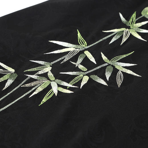 QF8B1斯尔丽25新款提花加刺绣工艺收腰放摆连衣裙 商品图6