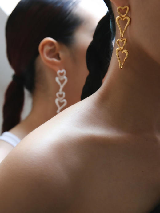 LS｜Heart Alchemy Earrings 炼心术耳环 [ 金 / 银 ]【Love·Atypical Symbols】 商品图0