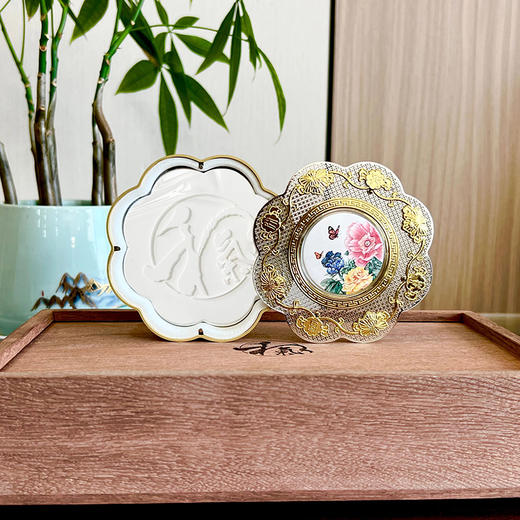 梅花形贵金属香盒  花丝古典工艺  含4克纯银 商品图6