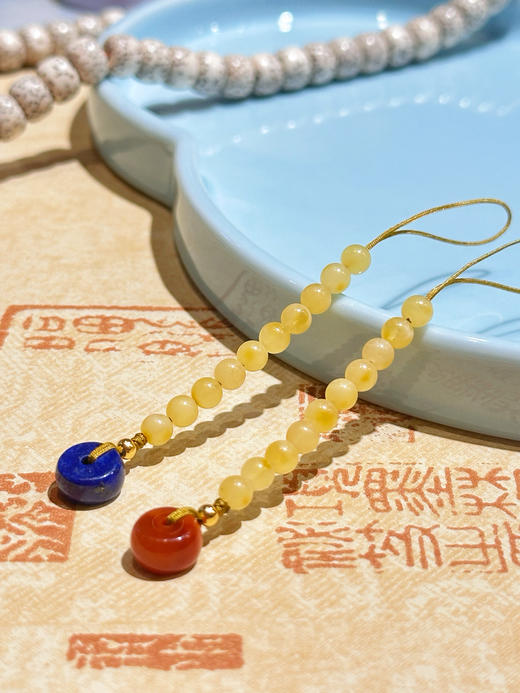 天语龙吟原创手工佛珠念珠计数珠计数器翡翠玛瑙水晶青金石蜜蜡DIY计数器佛珠装饰 商品图14