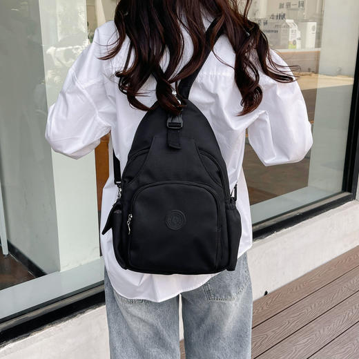 双肩背包 简约新款时尚双肩包 女原宿休闲潮流学生书包 大容量背包 商品图5