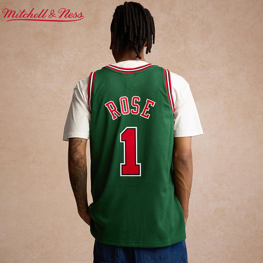 Mitchell&Ness 公牛 罗斯 08-09赛季球衣 绿色 商品图2