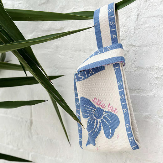 sisia新款度假便携时尚百搭针织手腕包化妆品手机钥匙零钱收纳包51W04S1B 商品图5