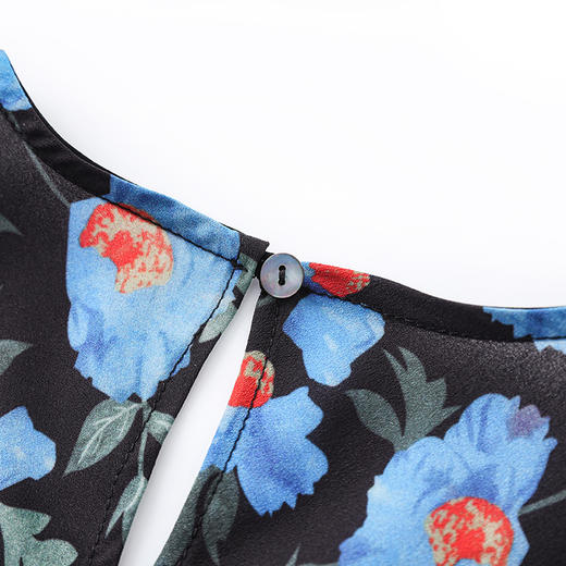 「高货wl」全新升级【铂金会员293/天猫389/差价96】(03940)洛诗琳气质印花连衣裙2025夏季新款收腰显瘦度假风长裙女 商品图2