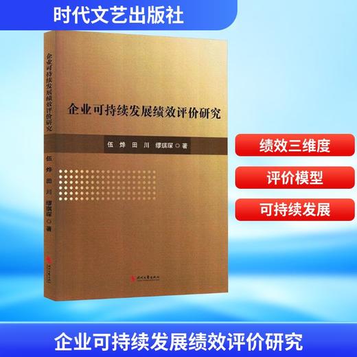 企业可持续发展绩效评价研究 商品图0