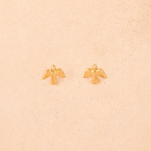 在途4周到｜Agapee-Mara Stud-金色小鸟 耳钉［法国设计师］ 商品图1