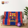 【官方正版】巴塞罗那俱乐部｜巴萨红蓝拼色毛毯柔软可收纳球迷周边 商品缩略图0