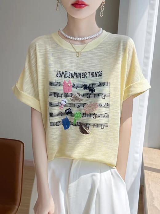 剪吊牌最快的一次!!! 【竹节麻T恤】微微落肩 是又凉快又显瘦❤️  夏天穿可太舒服了🧊 商品图8