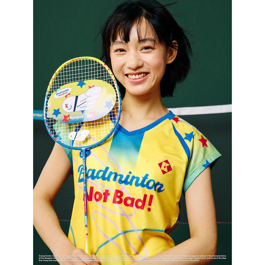 CryingCenter x kumpoo薰风羽毛球联名系列星星撞色小飞袖轻薄透气休闲赛服 商品图6