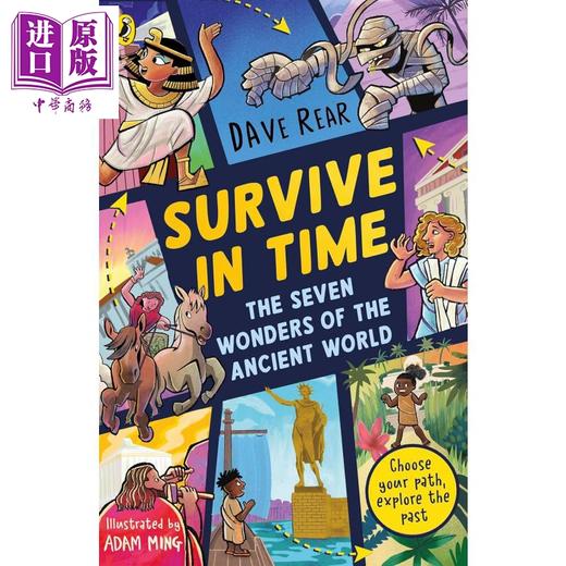 预售 【中商原版】古代世界七大奇迹 The Seven Wonders of the Ancient World 英文原版 儿童历史读物 黑白插图章节书 进口童书 商品图0