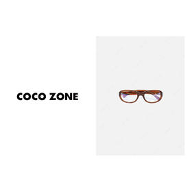 刘一一&COCO ZONE 复古小框书呆子眼镜椭圆框眼镜 23C30437