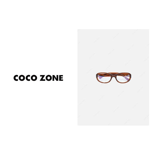 刘一一&COCO ZONE 复古小框书呆子眼镜椭圆框眼镜 23C30437 商品图0