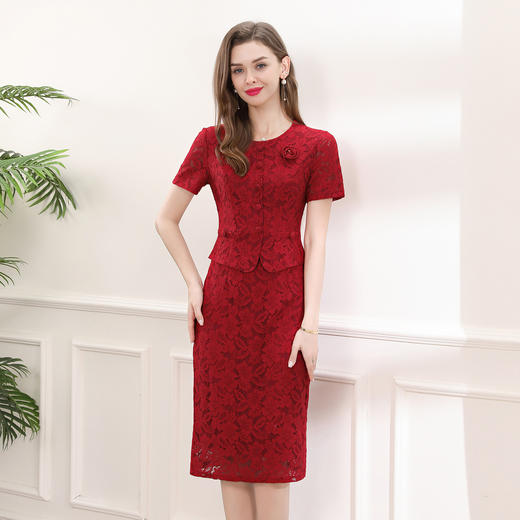 「高货deo」全新升级【铂金会员441/天猫599/差价158】(10411)洛诗琳国风蕾丝连衣裙2025夏季新中式优雅假两件连衣裙 商品图3