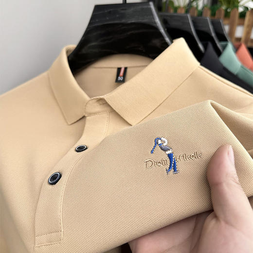 【夏季男士商务休闲POLO衫】夏天高品质爸爸装短袖T恤男装 商品图2