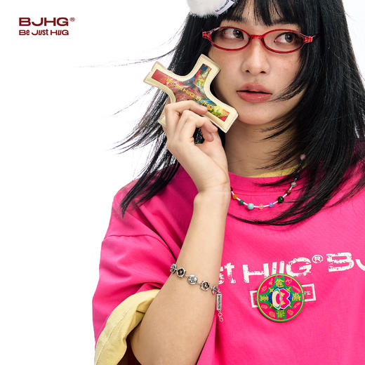 BJHG不计后果 风水贴贴t恤配饰钱币转转百搭潮流设计感衣服饰品 商品图1