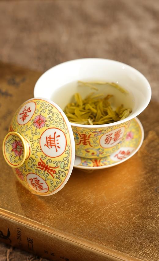 【指间彩】万寿无疆珐琅彩重工三才盖碗满容约180cc 商品图8