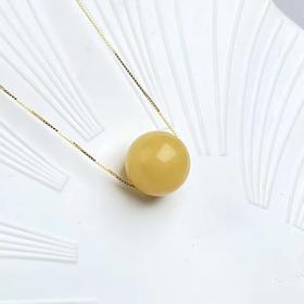 S925蜜蜡吊坠-圆珠15#6A05