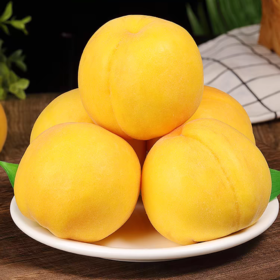 湖北襄阳套袋黄桃 净重4.5斤中果（15个及以内）（商）