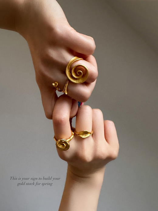 LS｜Plantopia Ring 心穴戒指 [ 金 ]【Botanicalia】 商品图4