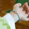【新款湖北原矿绿松石手链】新中式原矿天然小绿松石手链女 单圈手串 国风超细小众礼物 商品缩略图2