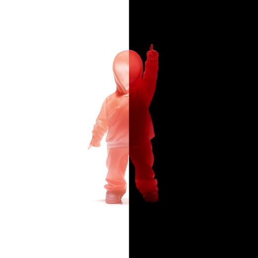 黄玉龙《我不是玩具-天地》红色夜光雕塑 商品图0