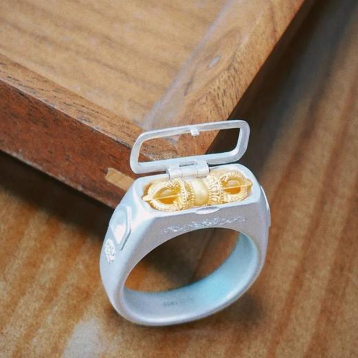 【敦煌金刚杵戒指】敦煌福泽小众金刚杵戒指 小众设计轻奢 高级感复古精致 可取出时尚百搭指环 商品图2