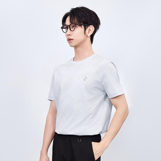 【新品上市】HX 夏季圆领短袖T恤合体S102522768101 商品图3