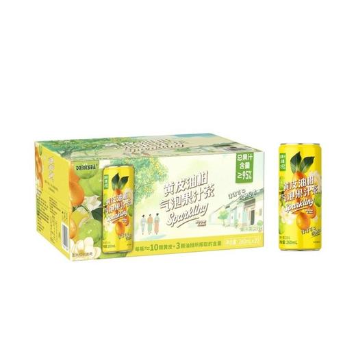 【悦惠精选】Drinksba黄皮油柑气泡果汁茶260ml 商品图0