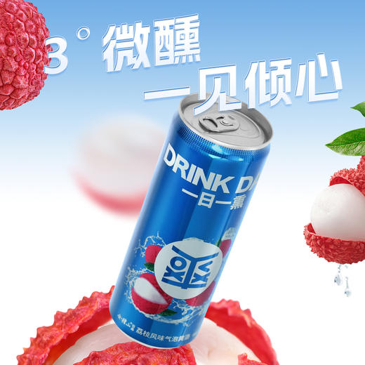 会稽山气泡黄酒荔枝味易拉罐装330ml*12 商品图4