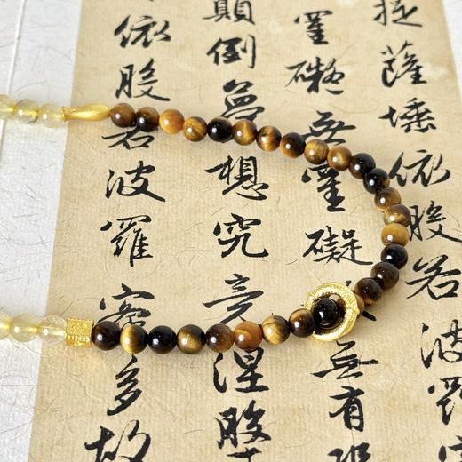 【敦煌小鱼儿·虎眼石金发晶双圈手串】敦煌福泽小众虎眼石金发晶 水晶手串男女 双圈手串 商品图9