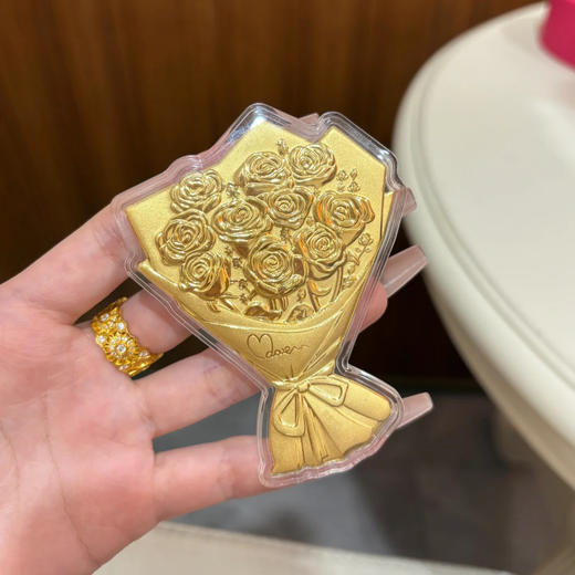 六鑫珠宝 黄金金钞红包玫瑰花束礼物 商品图2